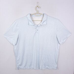 CBUK Polo Shirt Mens 2XL Short Sleeve Geometric Performance Golf Stretch Logo